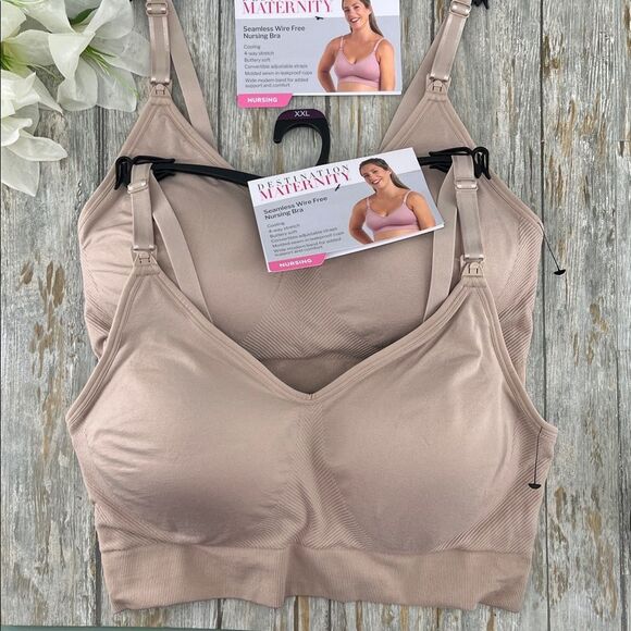 Woman’s Destination Maternity Nursing Bra, 2-Pack Size XXL - Picture 1 of 7